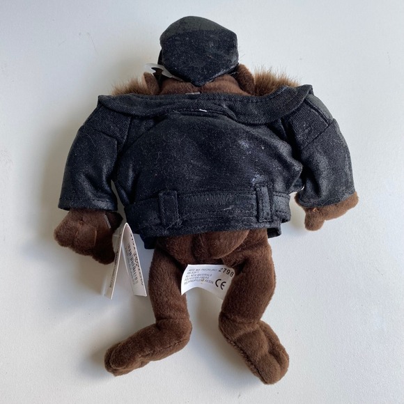 Warner‎ Bros. Taz Biker Bean Bag Plush Looney Tunes Tasmanian Devil 8" - Picture 4 of 5